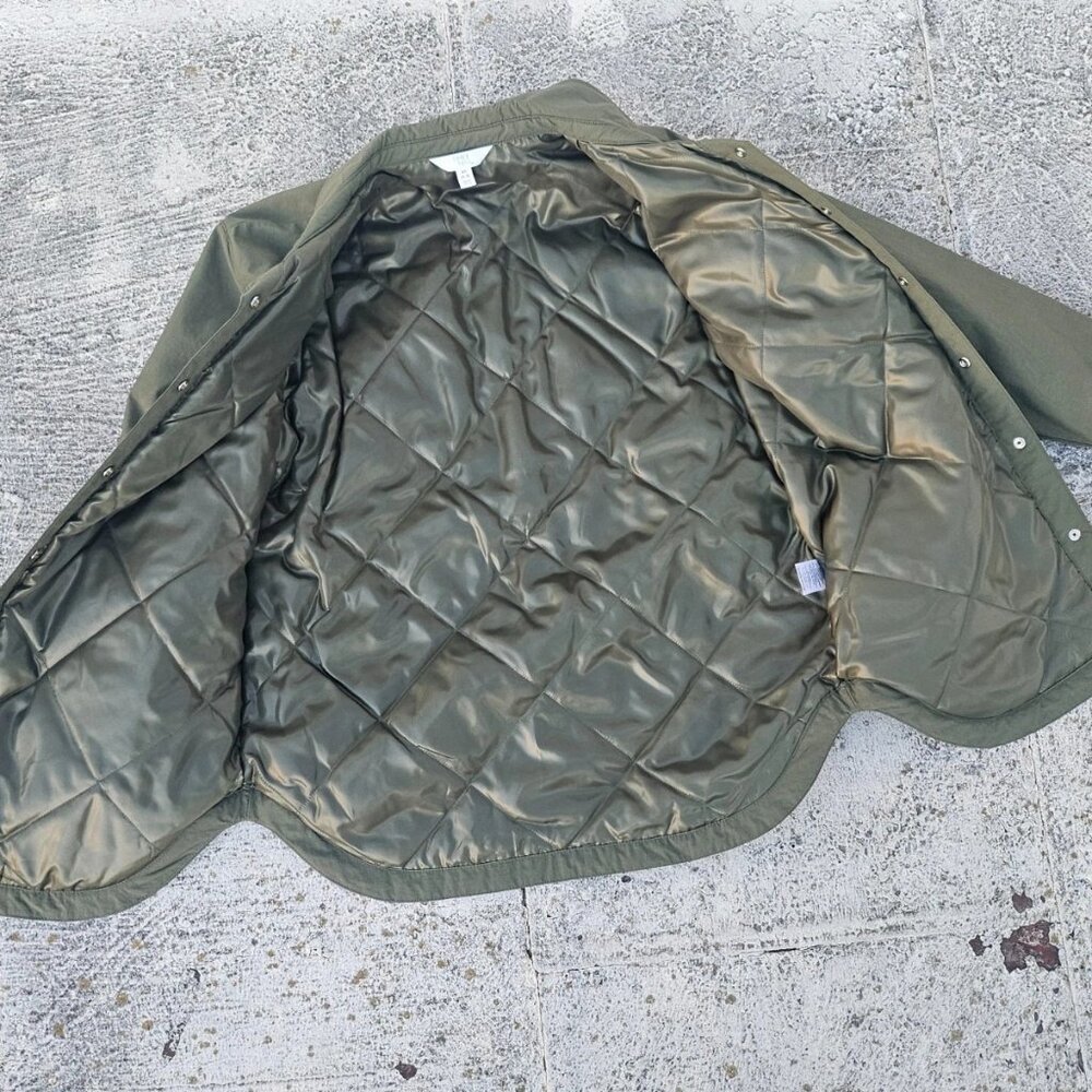 Time and Tru Women Jacket Olive Green Light Weight Coat Size XS(0-2) New w/ tags - Picture 5 of 9